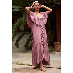 Free People Mind Floats Maxi Dress 'Dried Currant' XS EUC